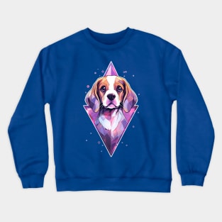Beagle Dog Flowers Crewneck Sweatshirt